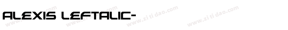 Alexis Leftalic字体转换